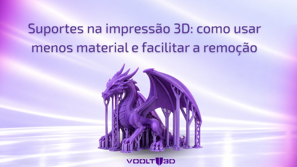 Imagem do artigo sobre suportes na impressão 3D