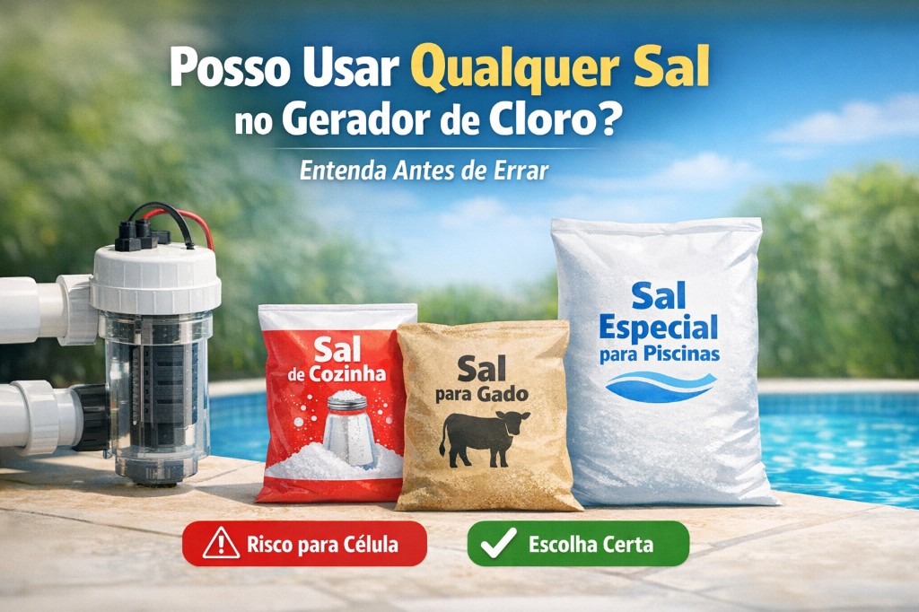 Posso Usar Qualquer Sal no Gerador de Cloro? Entenda Antes de Errar