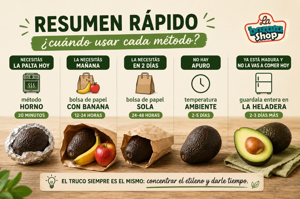 Guia rapida de conservacion de palta 