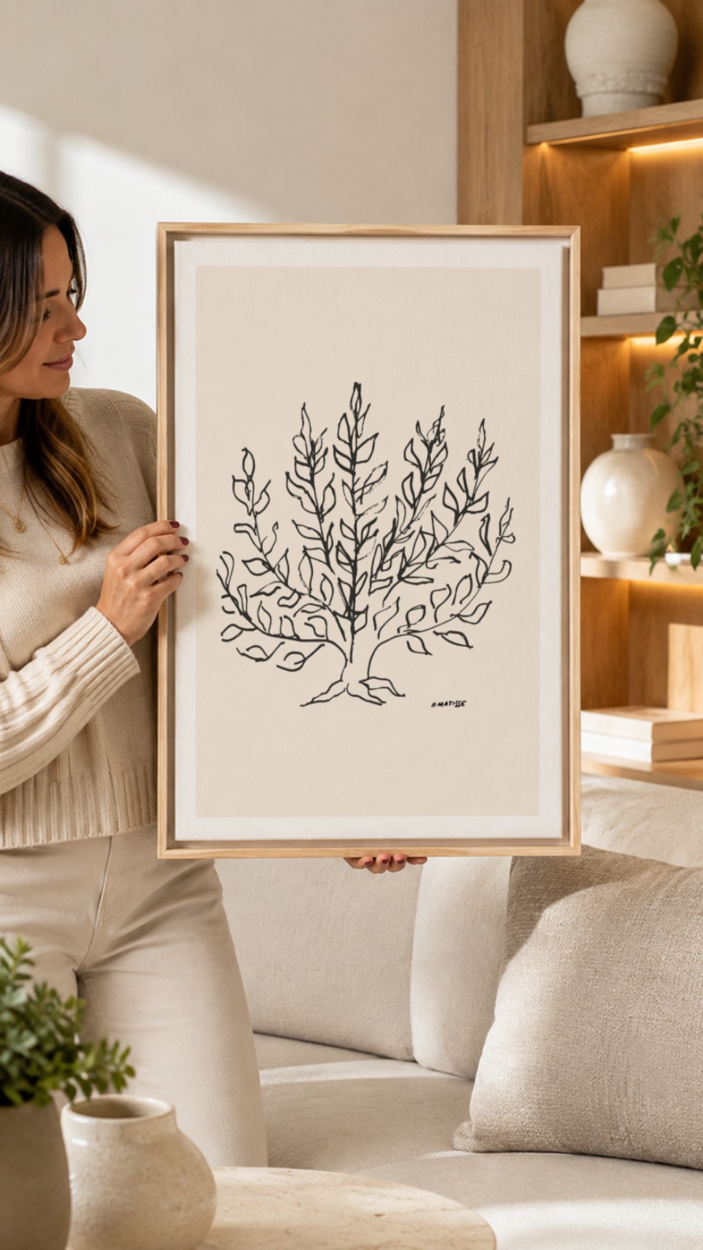 Quadro Decorativo Henri Matisse Le Buisson com paspatur
