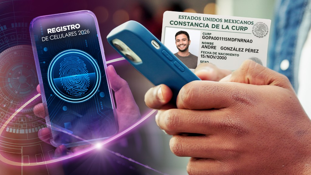 Persona revisando en su celular c&oacute;mo registrar l&iacute;nea telef&oacute;nica con CURP en M&eacute;xico