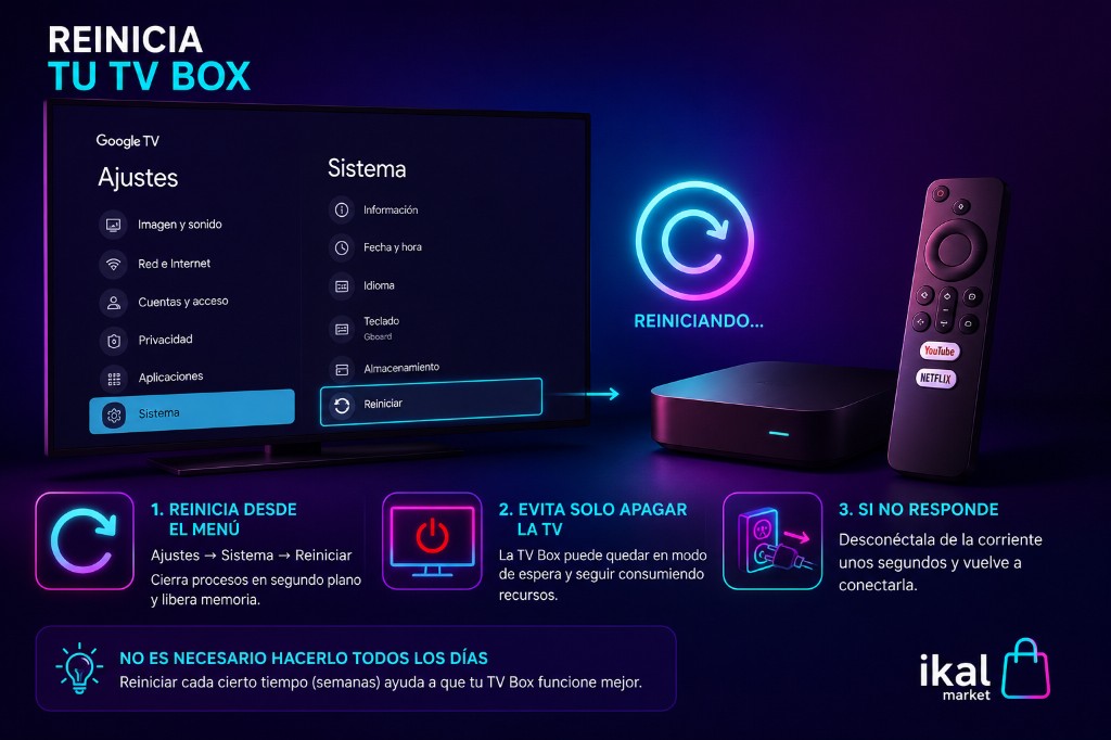Reinicar TV Box