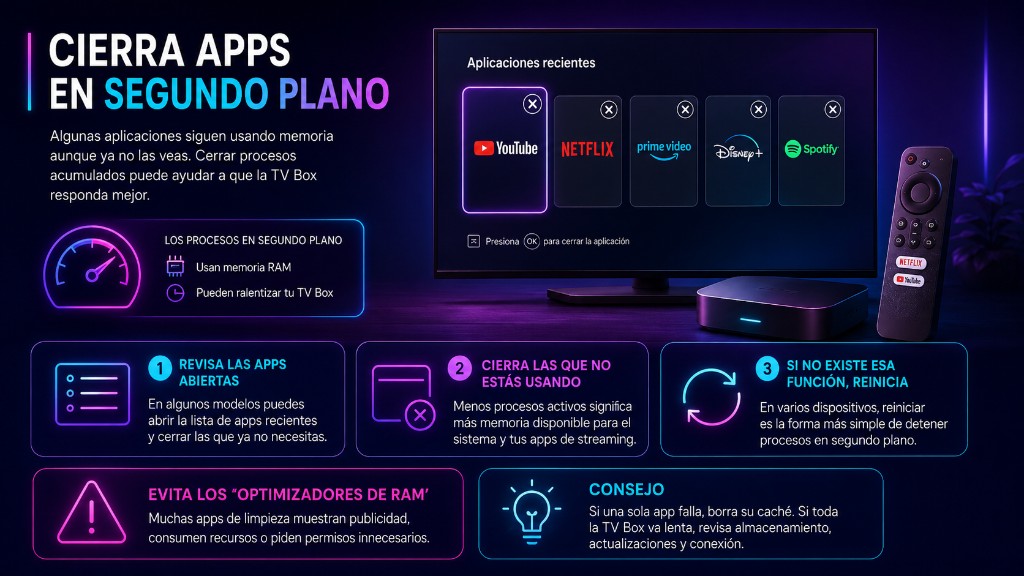TV Box cierre de aplicaciones