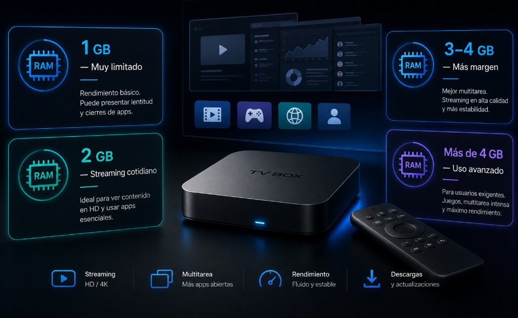 Cuánta RAM necesita una TV Box