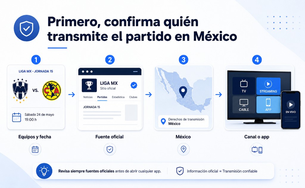 confirma qui&eacute;n transmite el partido en M&eacute;xico