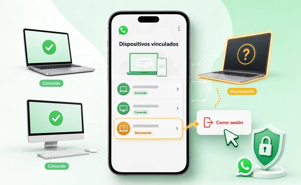 Whatsapp Cierra los dispositivos vinculados