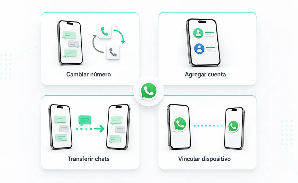 C&oacute;mo cambiar n&uacute;mero de WhatsApp sin perder chats