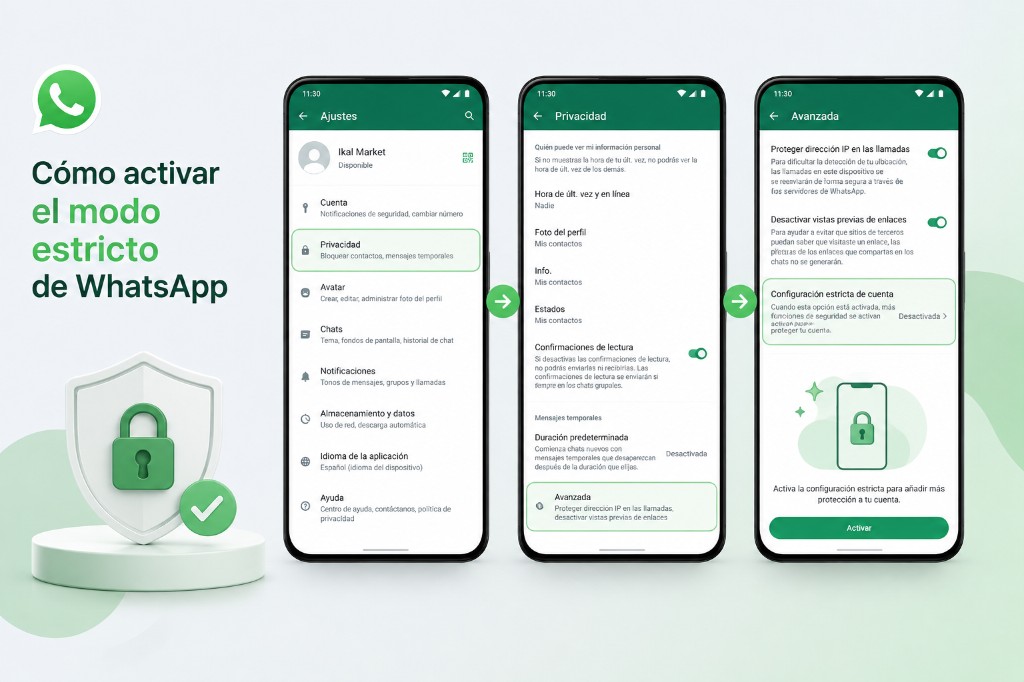 Cómo activar el modo estricto de WhatsApp