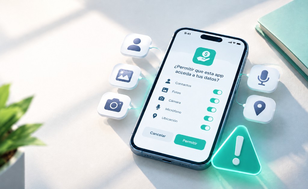 Apps montadeudas: Permisos no necesarios