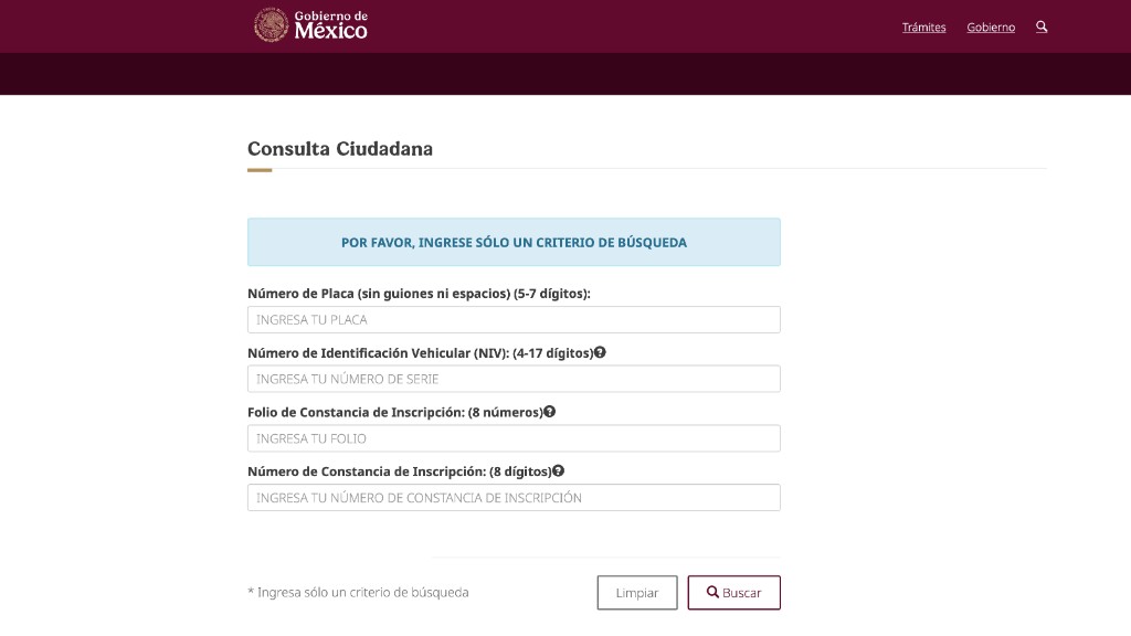 C&oacute;mo consultar placas en REPUVE