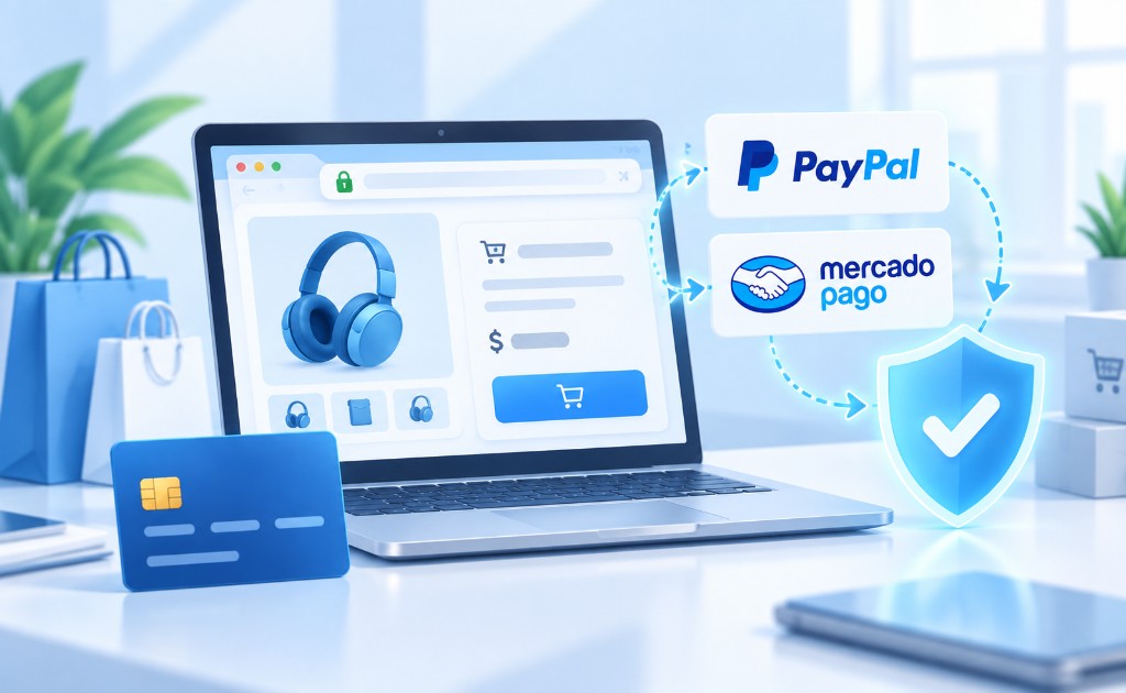 Pagos seguros con Paypal o mercadopago