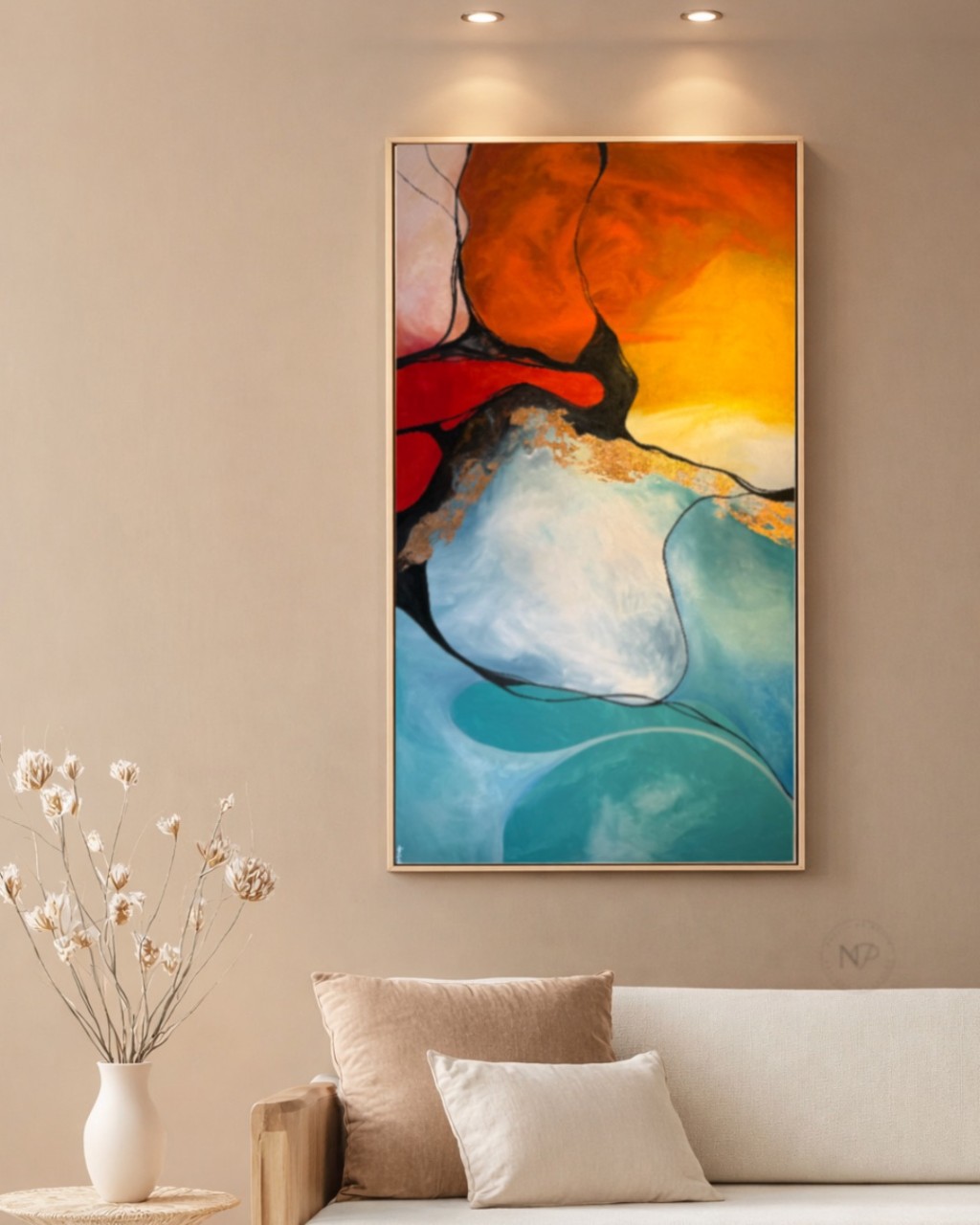 Quadro Abstrato Impeto Sereno