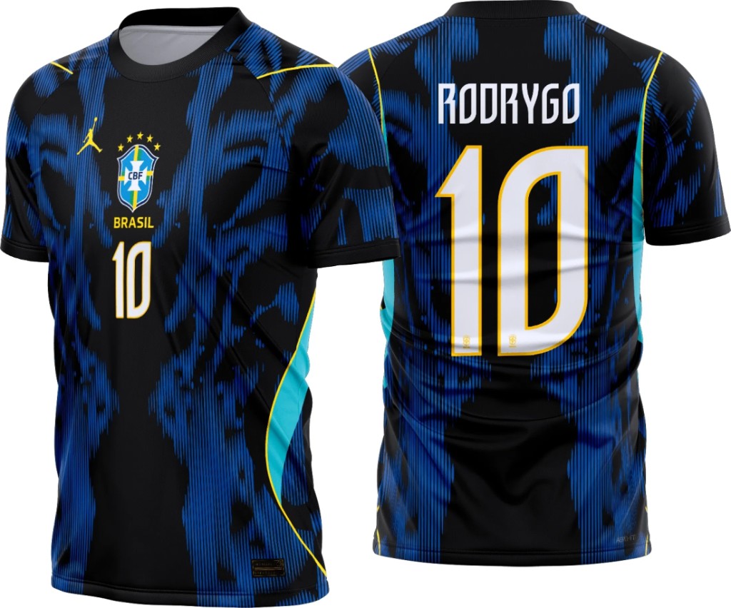 Camisa do Brasil Copa 2026 Personalizada Red Warriors