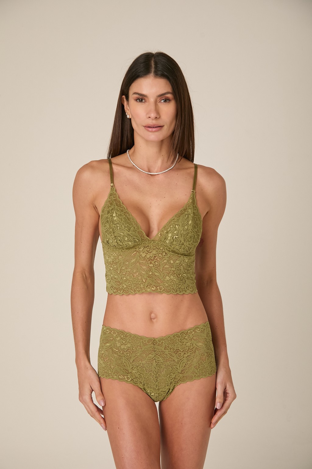 sutiã top bralette sem aro sem bojo renda Lace Mist