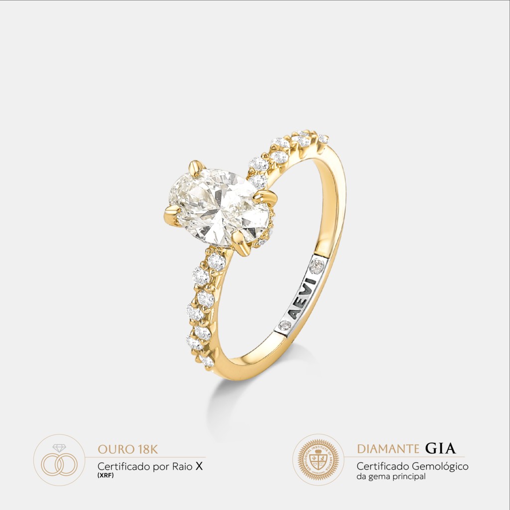 Investir em Joia de Ouro e Diamante 1 quilate