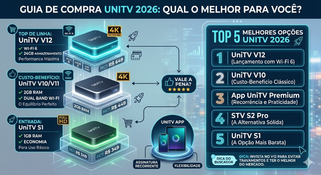 🏆 Top 5 Melhores Modelos UniTV em 2026: Qual Vale a Pena Comprar?