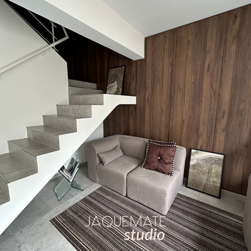 Revestimiento Madera Melamina Casa Iara Jaquemate Studio