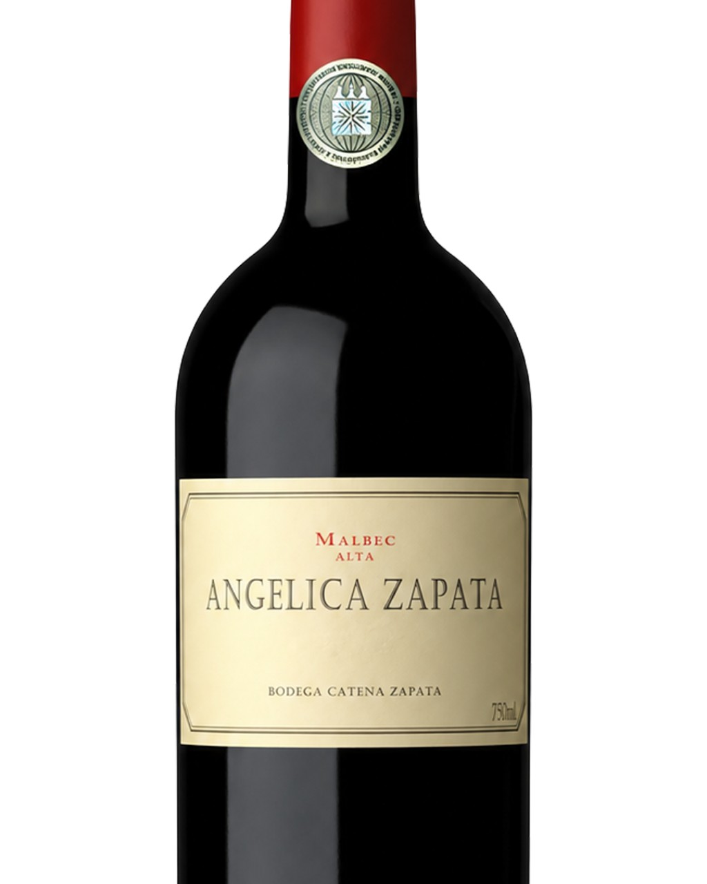 Garrafa de vinho Angélica Zapata Malbec Alta, da Bodega Catena Zapata
