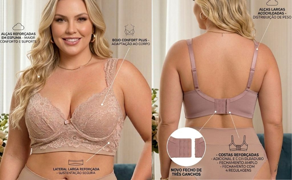Loja de lingerie plus size sutia com alça de espuma ombreira