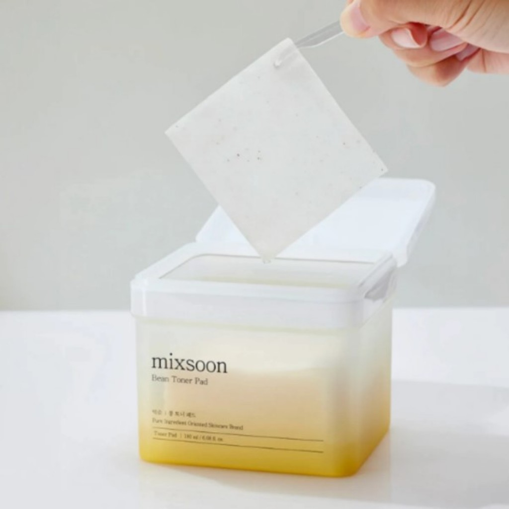 Mixsoon T&ocirc;nico Facial em Almofada Extrato de Feijao - Bean Toner Pad 180ml