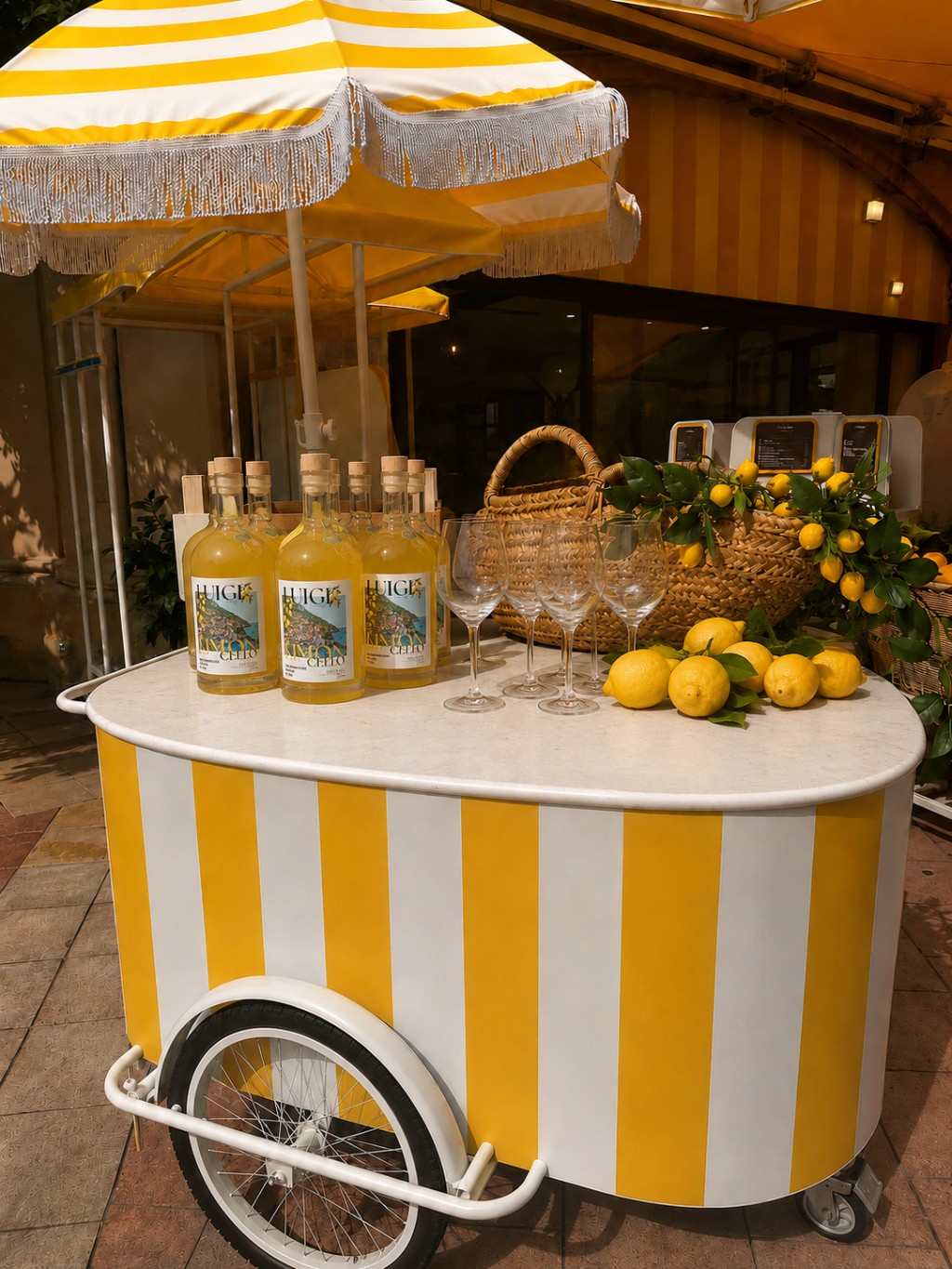 Bar de casamento com Luigi Limoncello e lim&otilde;es sicilianos