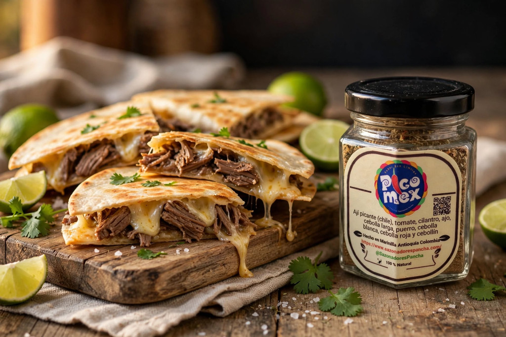 Quesadilla Norte&ntilde;a de Carne con PicoMex