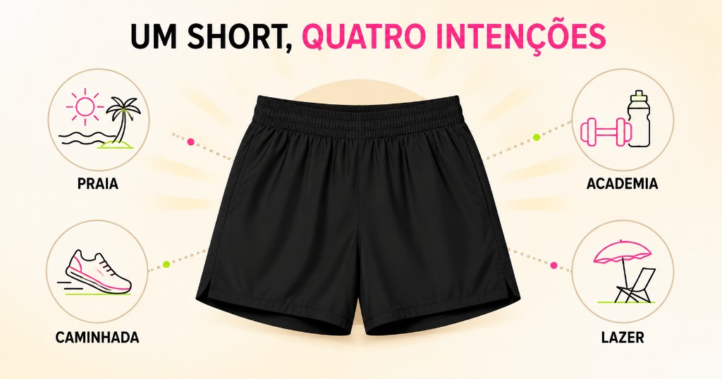 inten&ccedil;oes de compra short tactel boxer feminino
