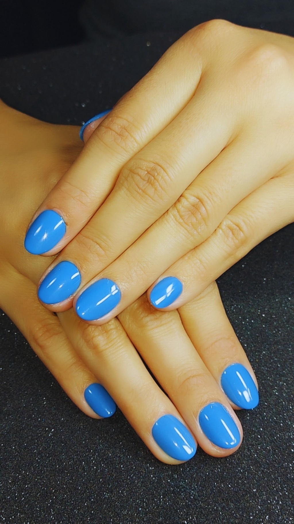 unhas posticas prontas azul