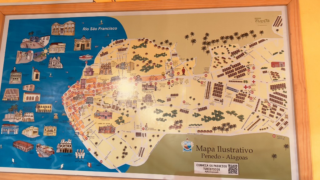 mapa de Penedo Macei&oacute; - AL