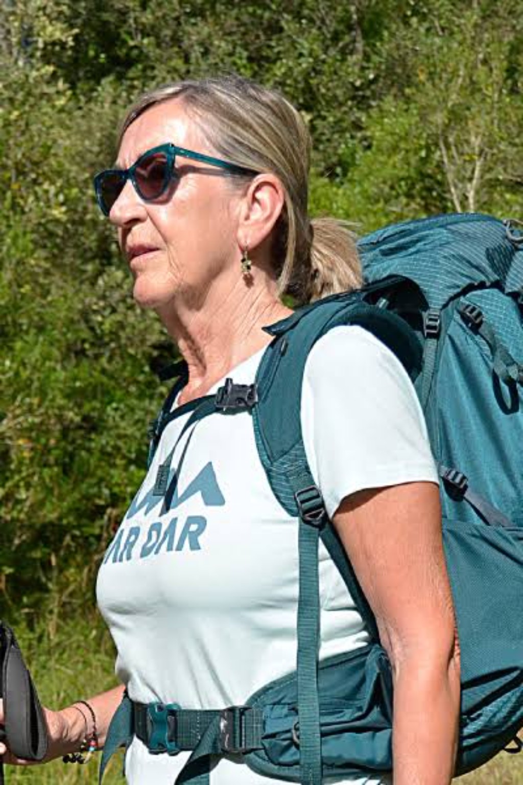 Ajuste de mochila de trekking