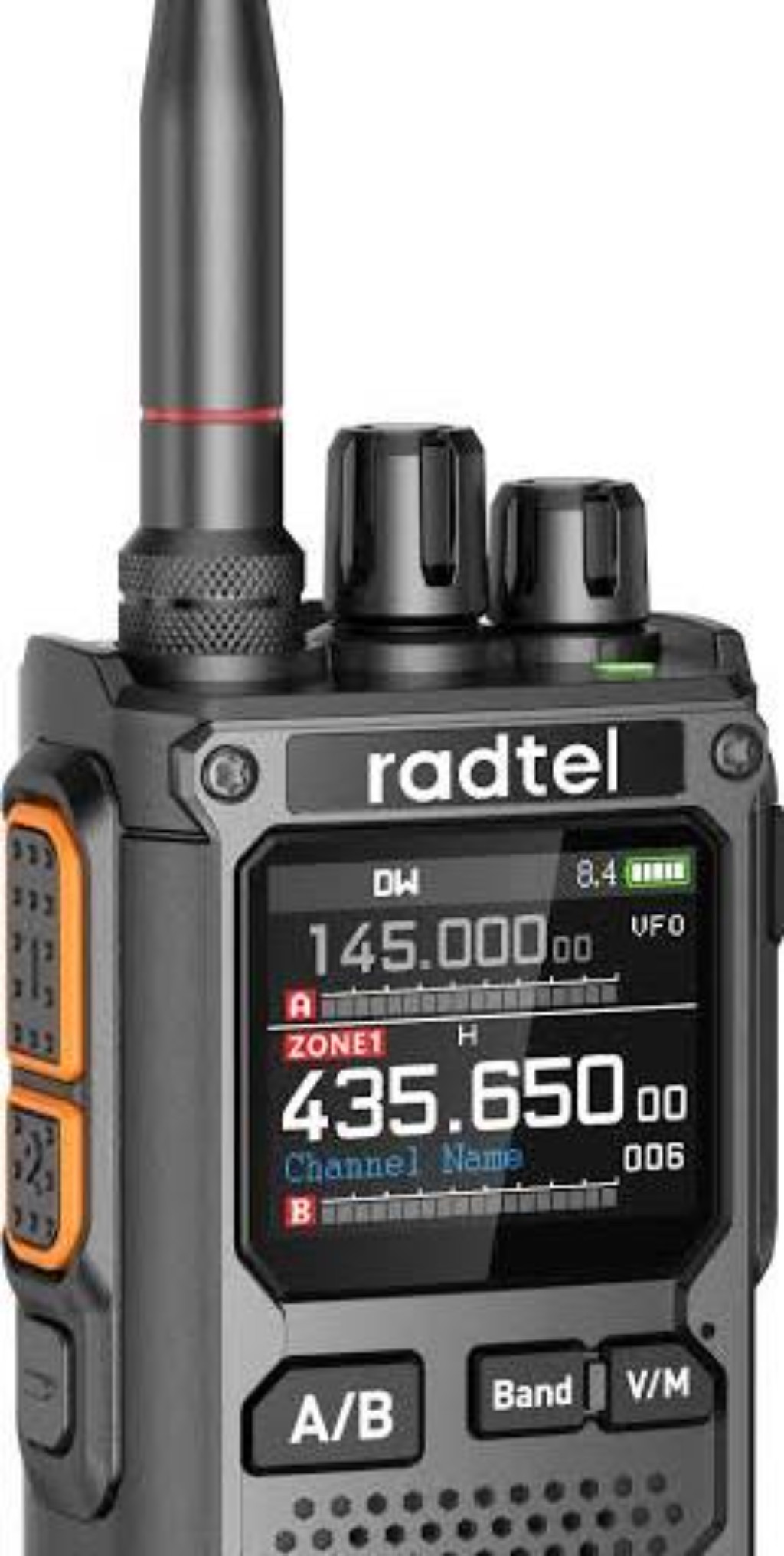 Controles de un handy VHF UHF