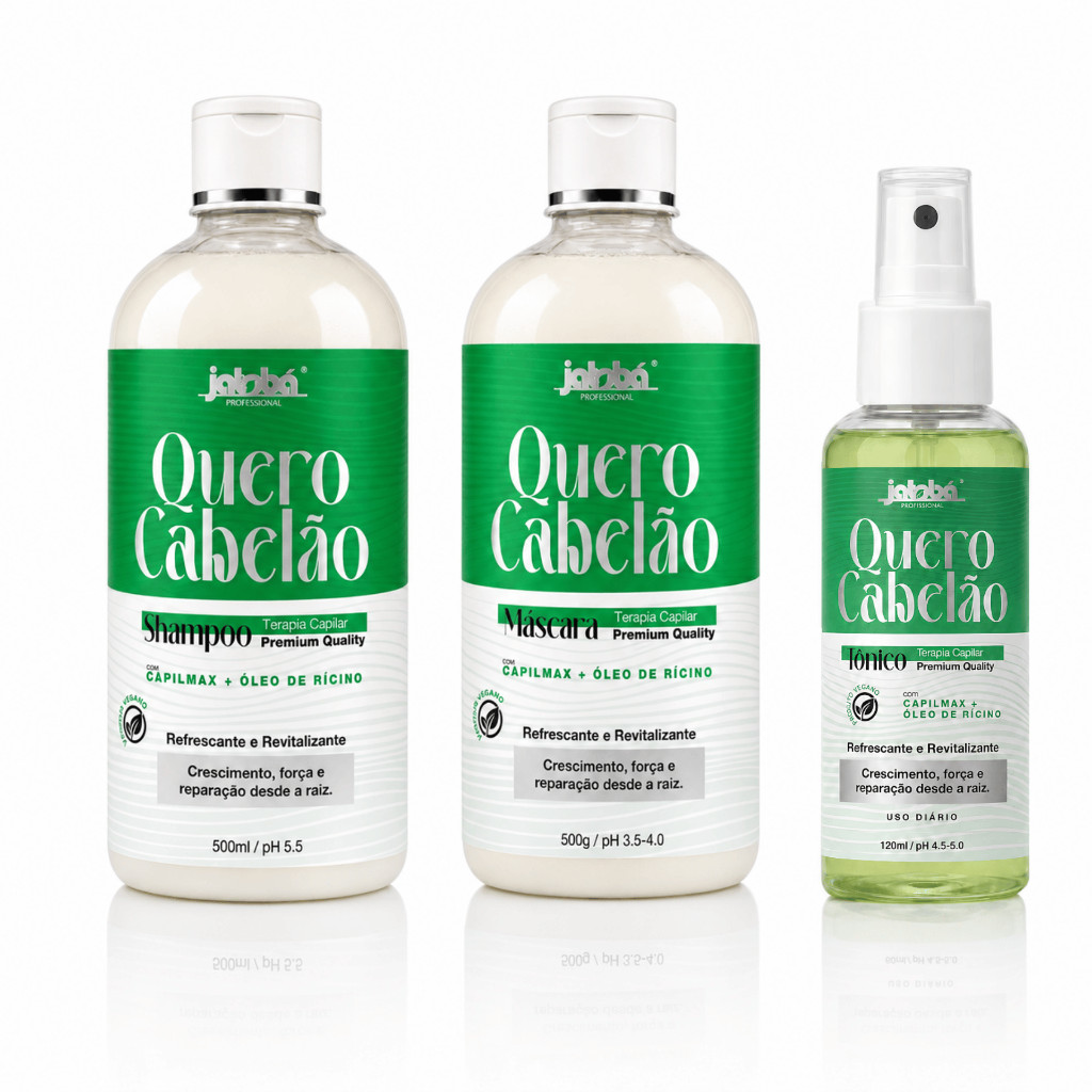 Kit Quero Cabel&atilde;o Jatob&aacute; Profissional