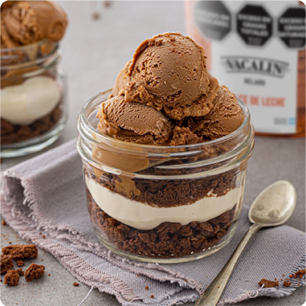 Chocotorta con helado de dulce