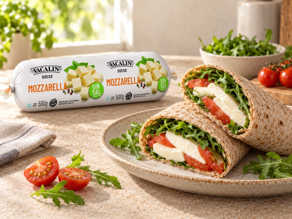 Wrap liviano de mozzarella