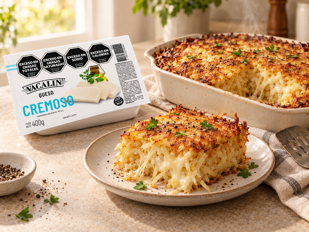 Kugel de papa y queso (¡Kosher!)
