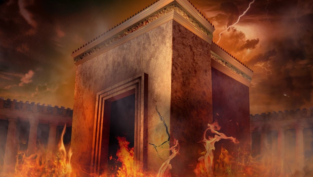 Templo de Salomão destruído