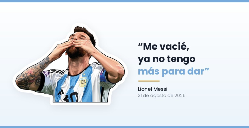 Messi en su carta de despedida de la Selecci&oacute;n