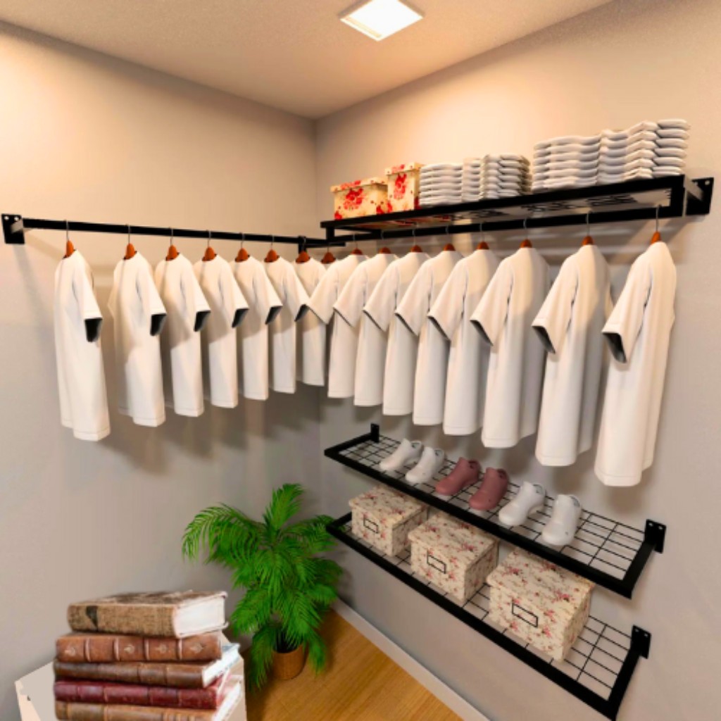 Kit de Araras Industrial de parede