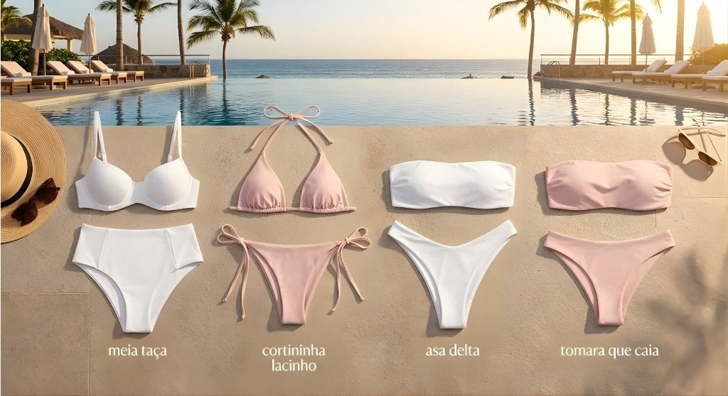 Quais as diferenças entre os modelos de biquini