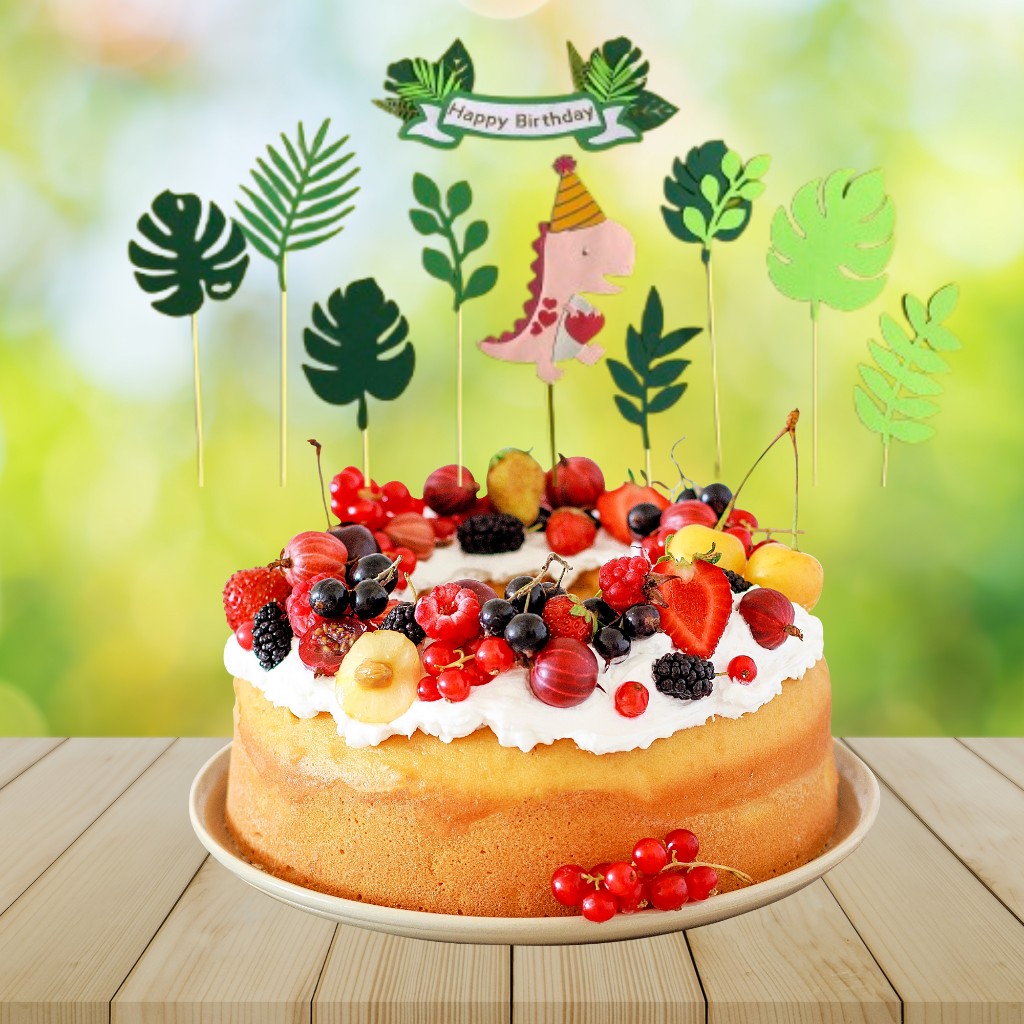 Cake Topper Dinosaurio Rosa