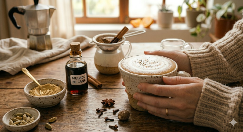 Spiced Flat White (Caf&eacute; com Especiarias)