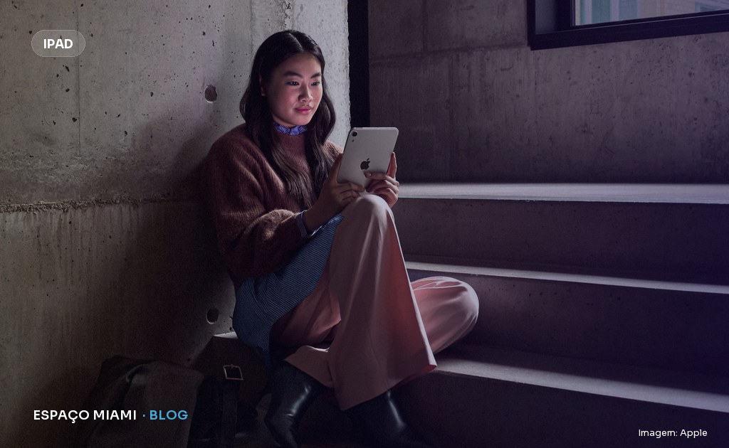 Novo iPad mini: tela OLED, chip A20 Pro e resistência à água
