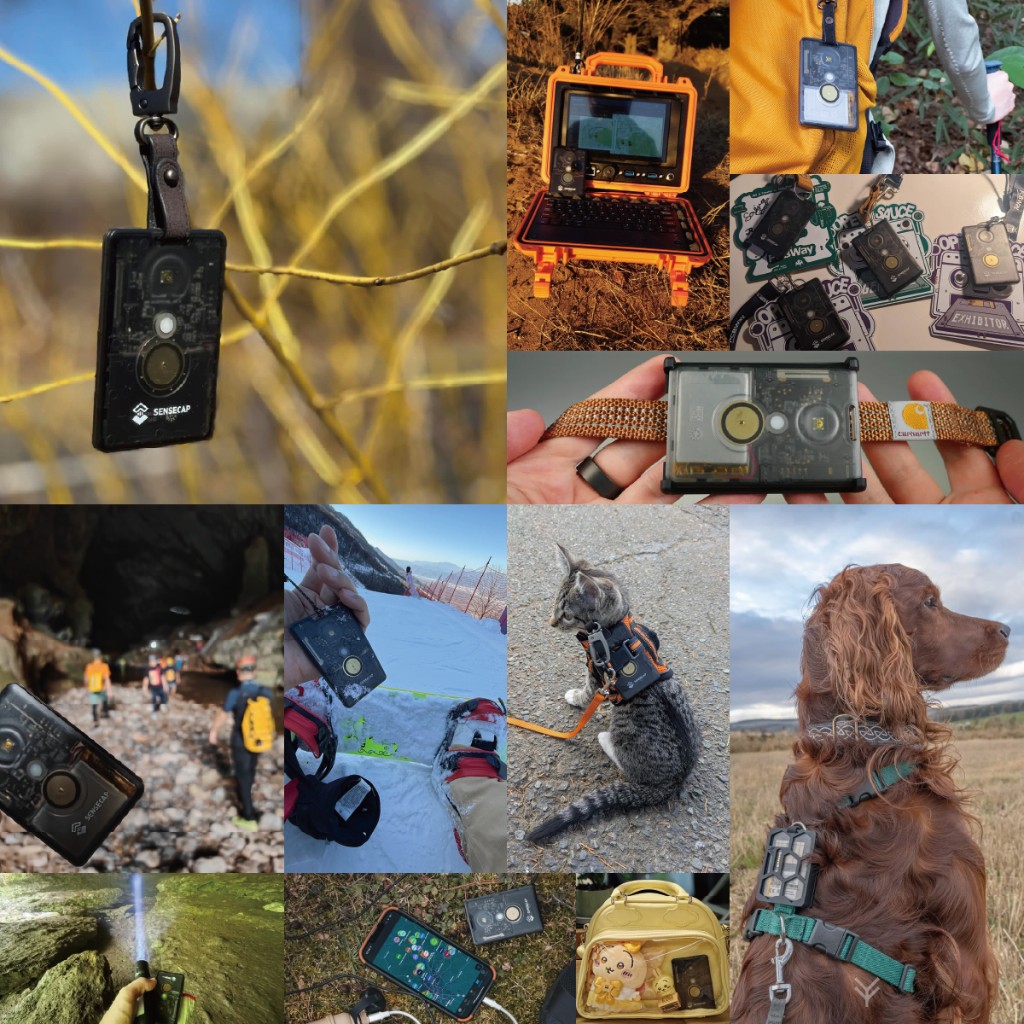 Tracker Meshtastic T1000-E en trekking y actividades al aire libre