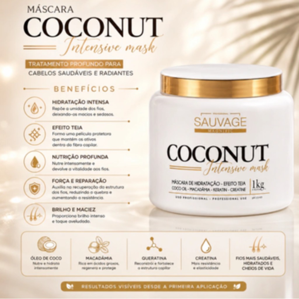 M&aacute;scara Coconut Savie Magnific