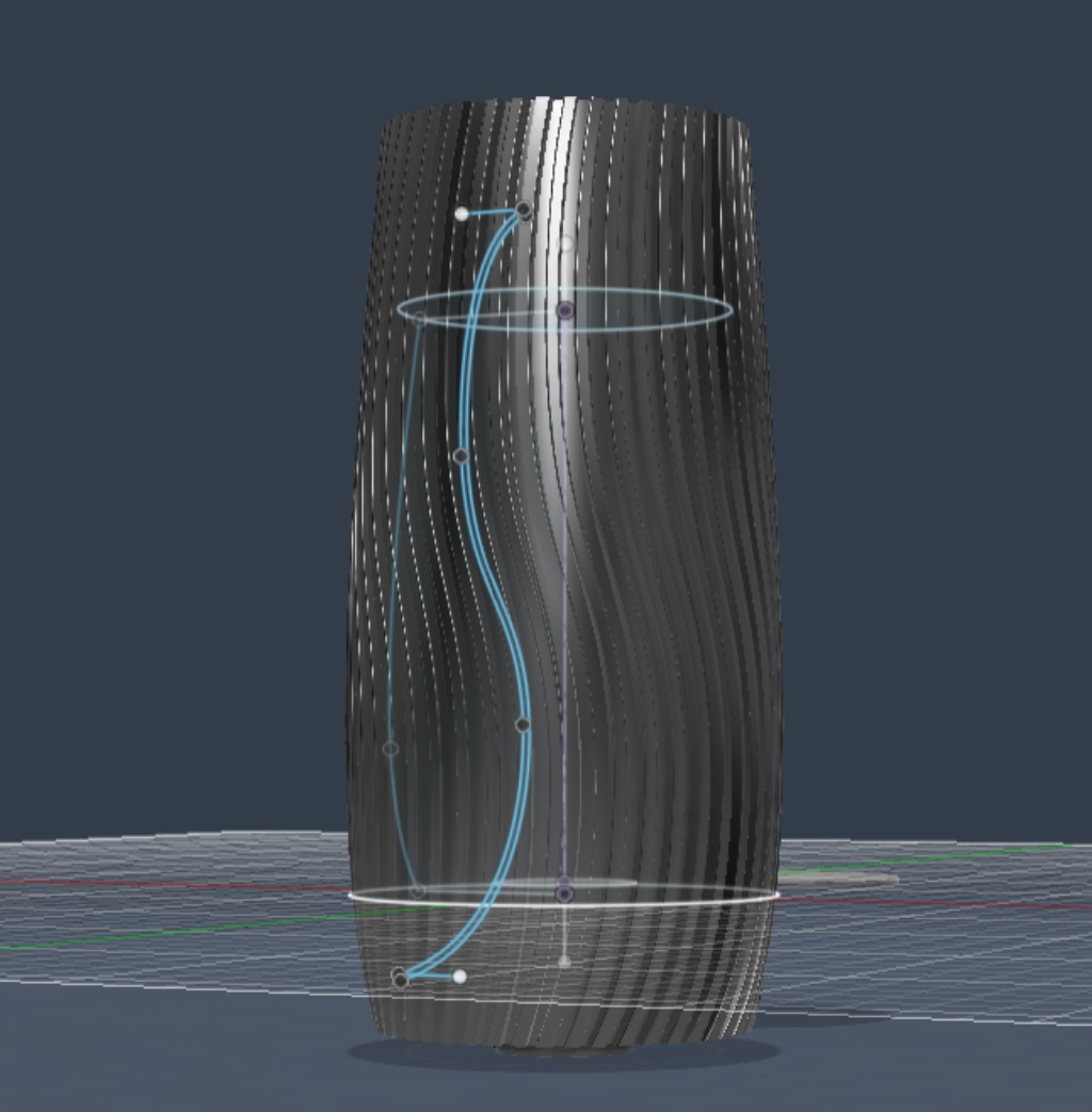 Dise&ntilde;o en CAD de l&aacute;mpara Lumina Wave PFB3D
