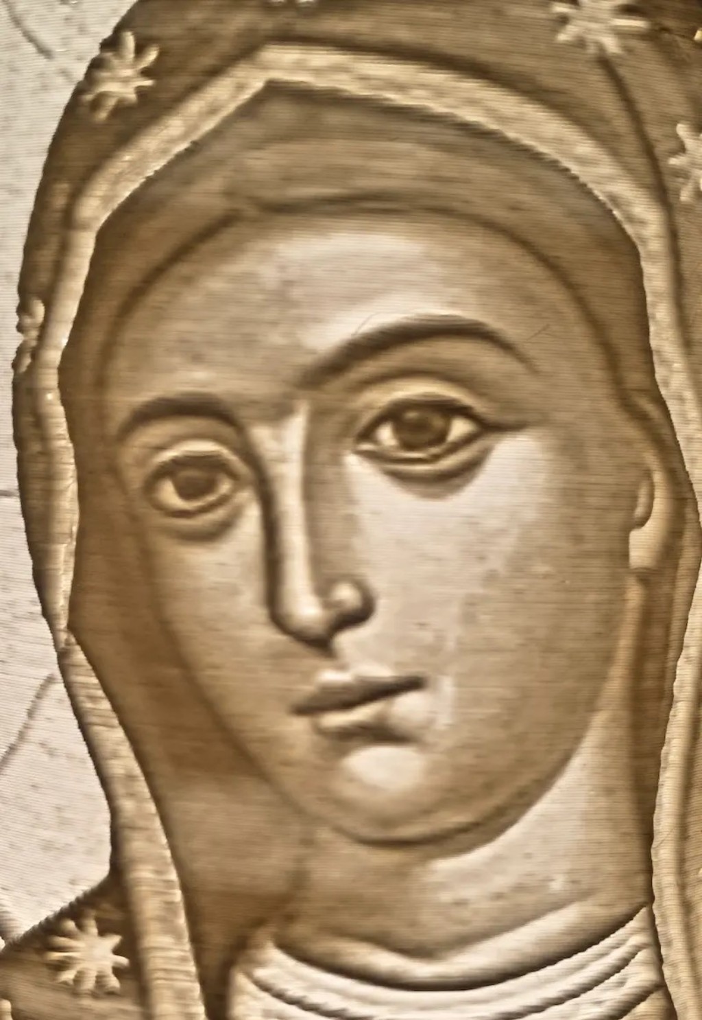 Detalle Rostro Virgen 3D