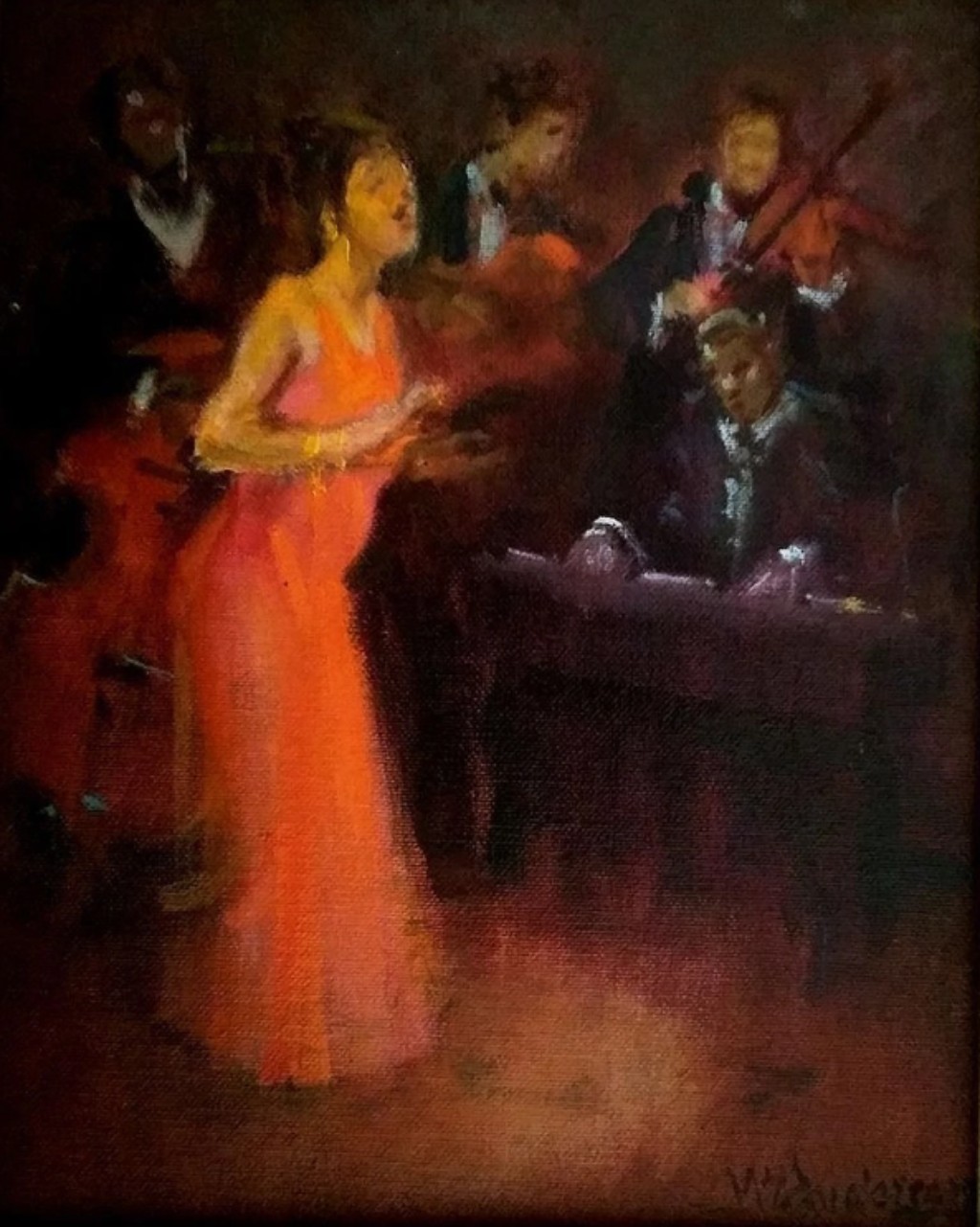 Jazz - &Oacute;leo sobre Tela de Menase Vaidergorn