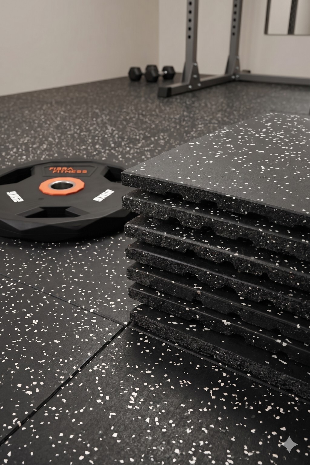 Pisos de goma encastrables para home gym