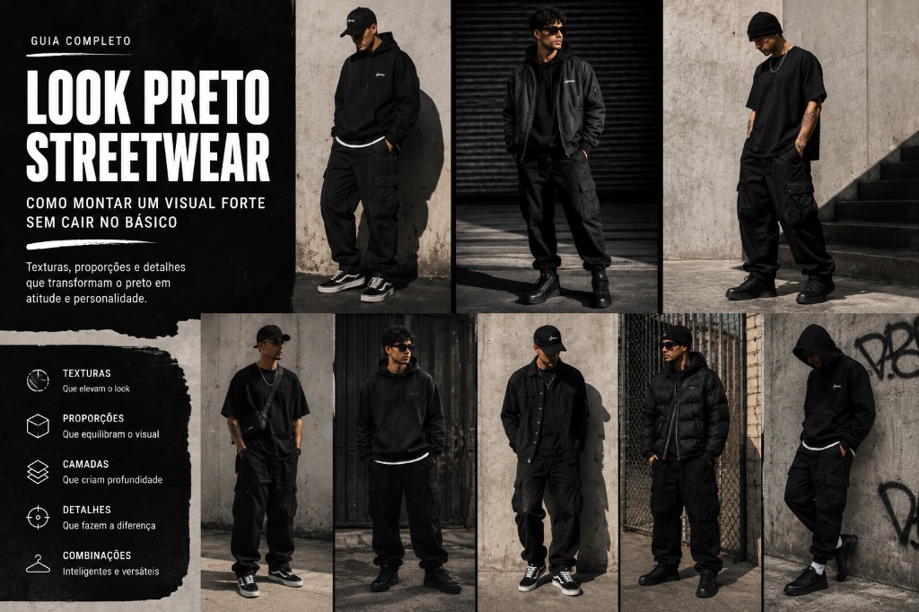 look all black streetwear