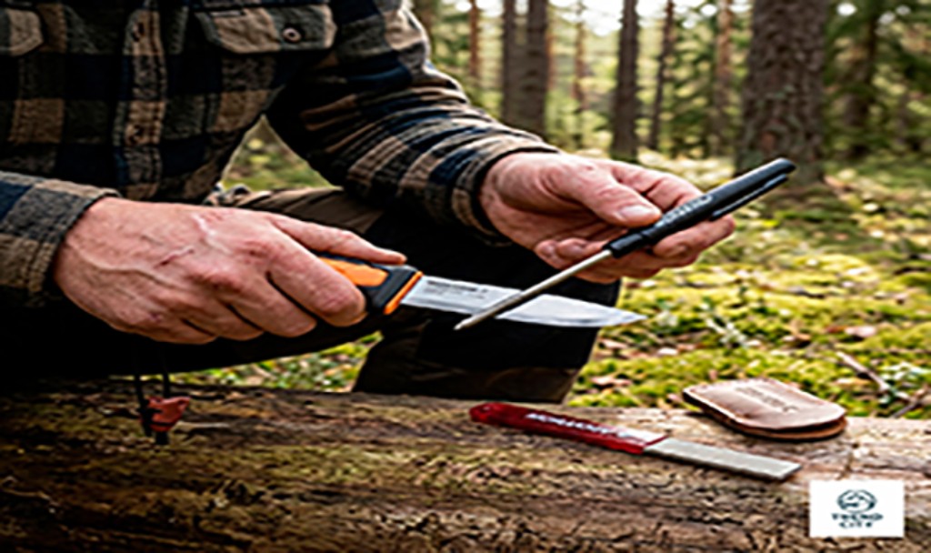 Afilador de diamante Morakniv &mdash; herramienta de campo para cuchillos Scandi